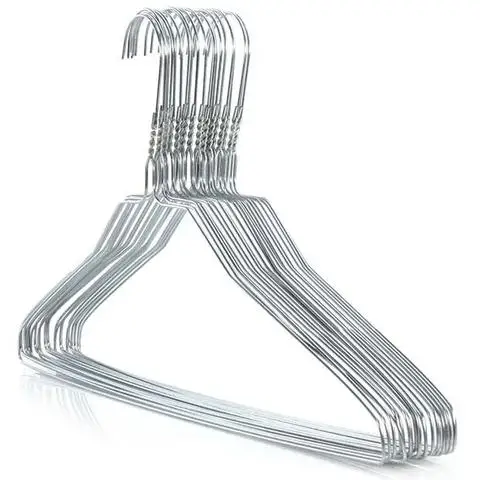 Low Price Disposable Galvanized Metal Laundry Wire Hangers Plastic Coated Iron Wire Clothes Hanger