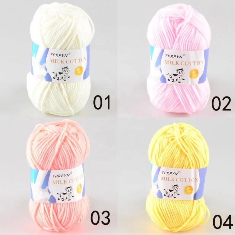 
Factory direct sales 50g cotton thread hand knitting crochet milk cotton yarn 