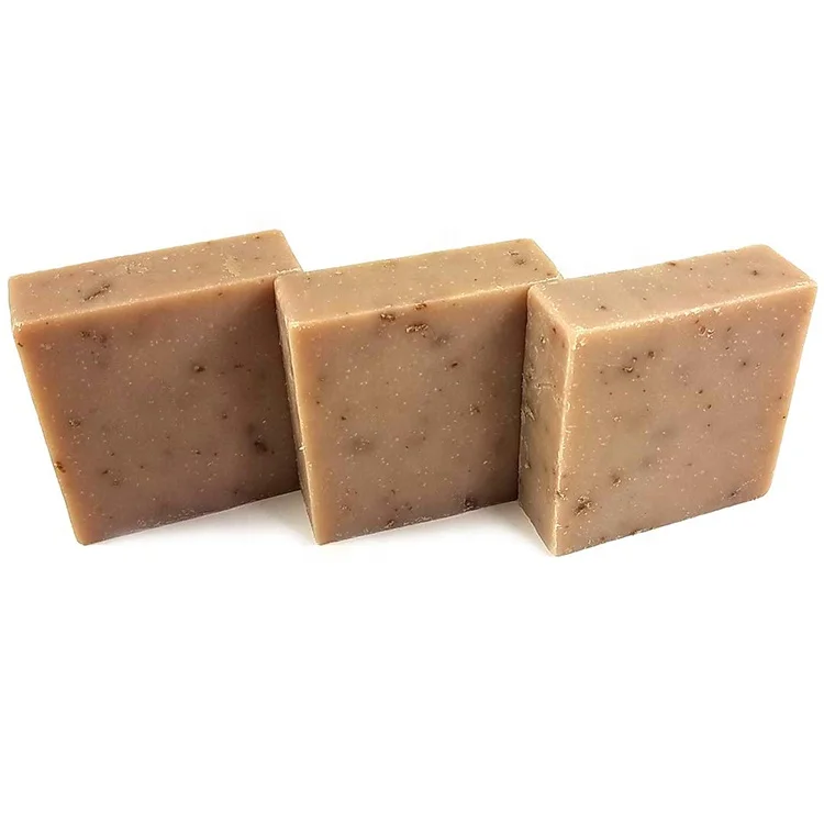 Oem 100% Natural Organic Honey Oatmeal Exfoliating Bath Soap for Women and Men