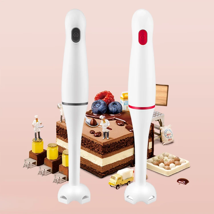 Customization 300W Plastic Stick Stainless Steel Blade Automatic Stick Mixer Hand Blender Electric Immersion Blender