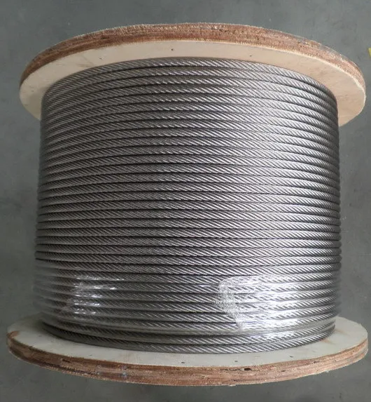 6x37 Ungalvanized Marine Rope Steel Wire Rope with Grease for Marine Lifting Rope Equipment 45# /60#/70# High Carbon Steel 5 Ton