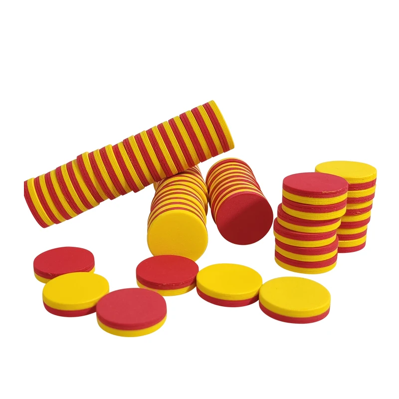 Small Learning Counters Chip Counting Discs Markers Math Manipulatives Round Chips for Game Reward Math Practice Kids