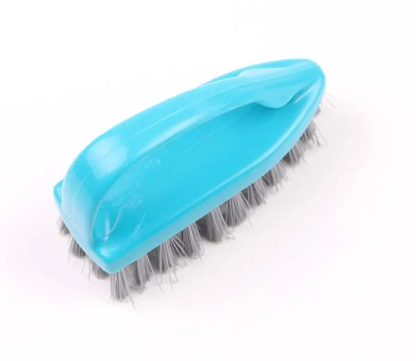 2020 new arrivals double sided custom hand brush with hang hole grip handle for nail drill and dust remover kitchen TPR rubber