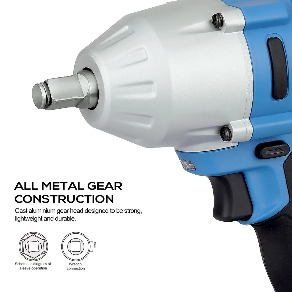 Impact Power Wrench GALAXIA 20V Cordless Brushless 600N.m mode 4-speed variable speed  lithium-lon LED light Impact Wrench
