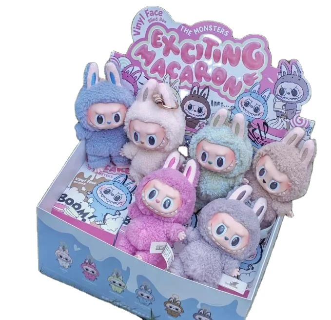 Cute Monsters Labubu Kid Toys Mini stuffed toys Anime Kawaii Action Figure Labubu Mystery Blind Box