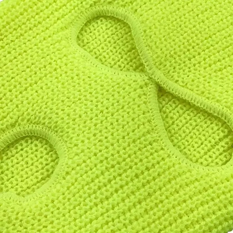Outdoor Sports Cycling Hat 3-Holes Full Face Knitted Neck Cover Winter Balaclava Ski Face Mask for Men Women