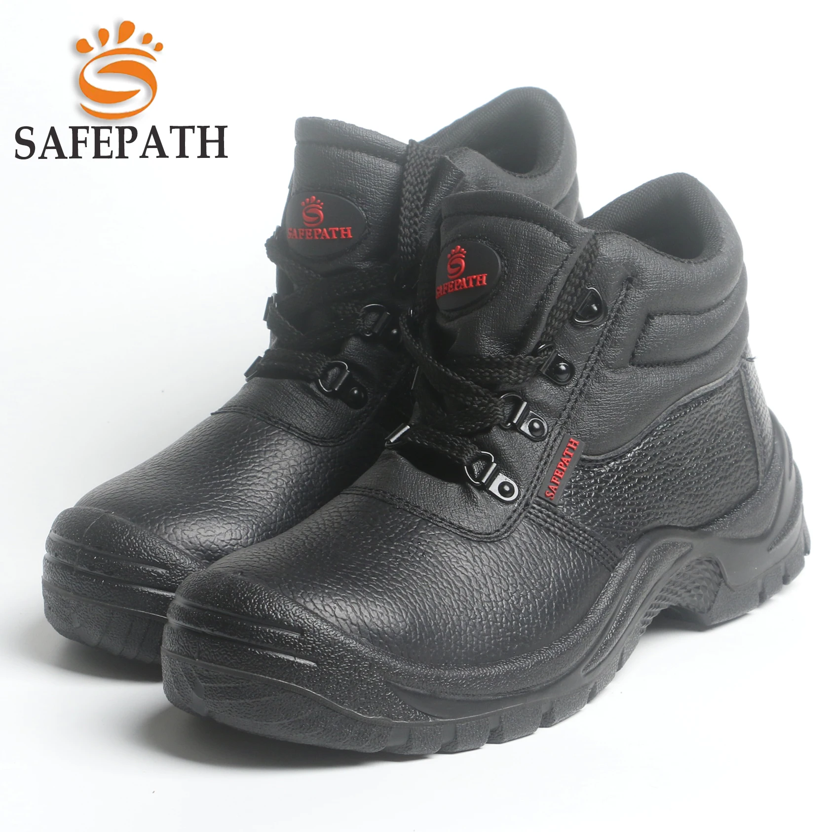 SAFEPATH OEM Industrial Genuine Leather Durable prevent puncture steel toe safety shoes