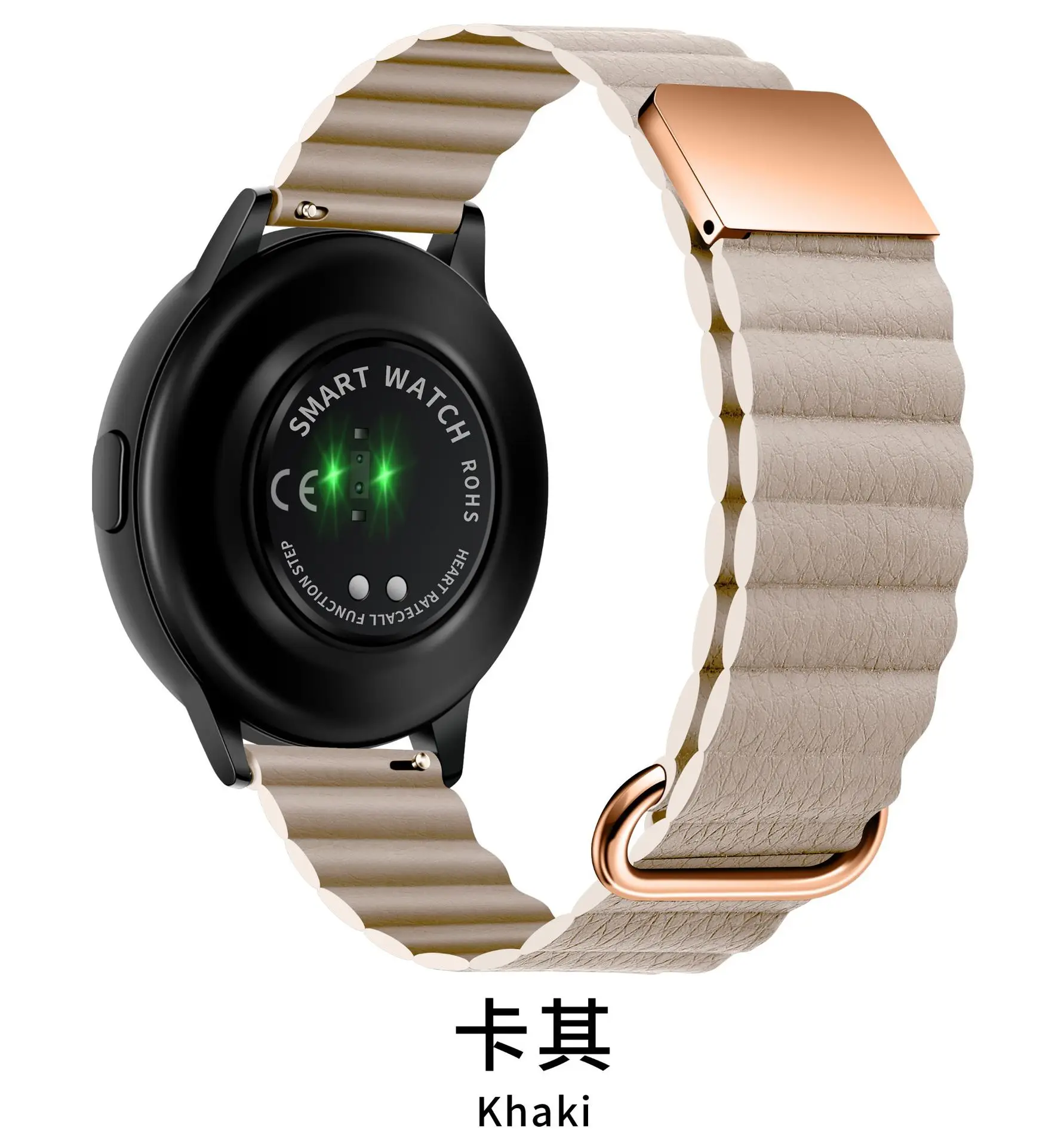 Кожаный магнитный ремешок для Samsung Galaxy Watch 3 41 мм 45 watch 4 46 42 Active 2 40 44 браслет наручных часов