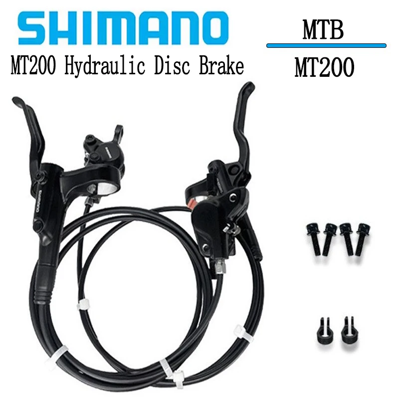 Комплект гидравлических дисковых тормозов SHIMANO MT200 для велосипеда масляный тормоз 800/1450 мм