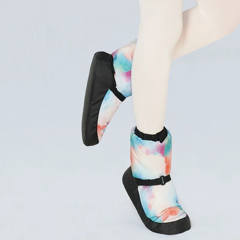 Cheap Foldable Portable Girls Women Winter Practice Wear Warm Up Jazz Booties Ballet Dance Boots
