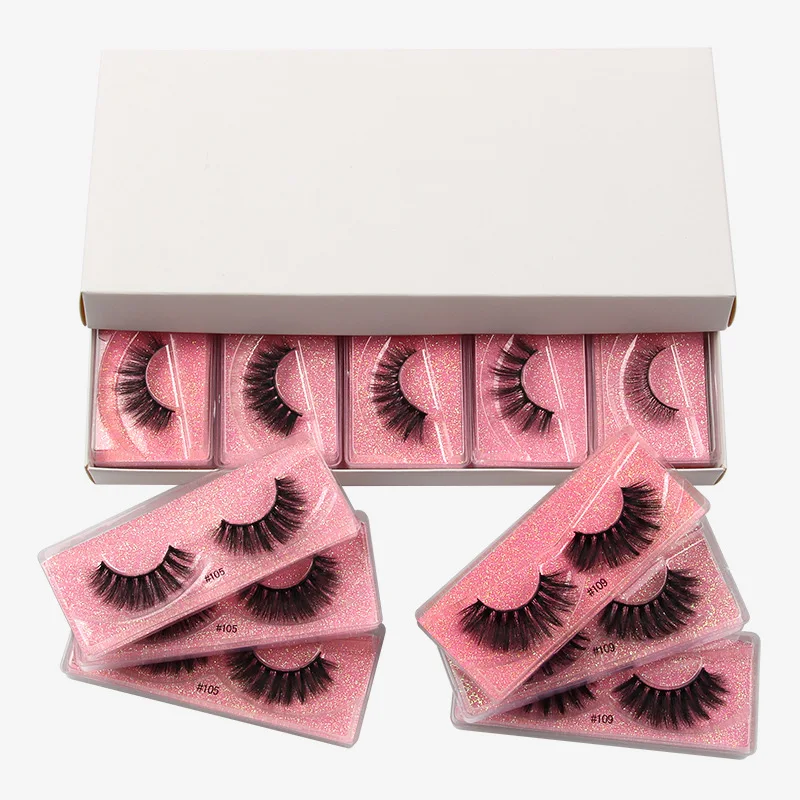 3D Silk Faux Mink Fake Premium Synthetic False Eyelashes Wholesale Natural Volume Eye Lashes Manufacturer