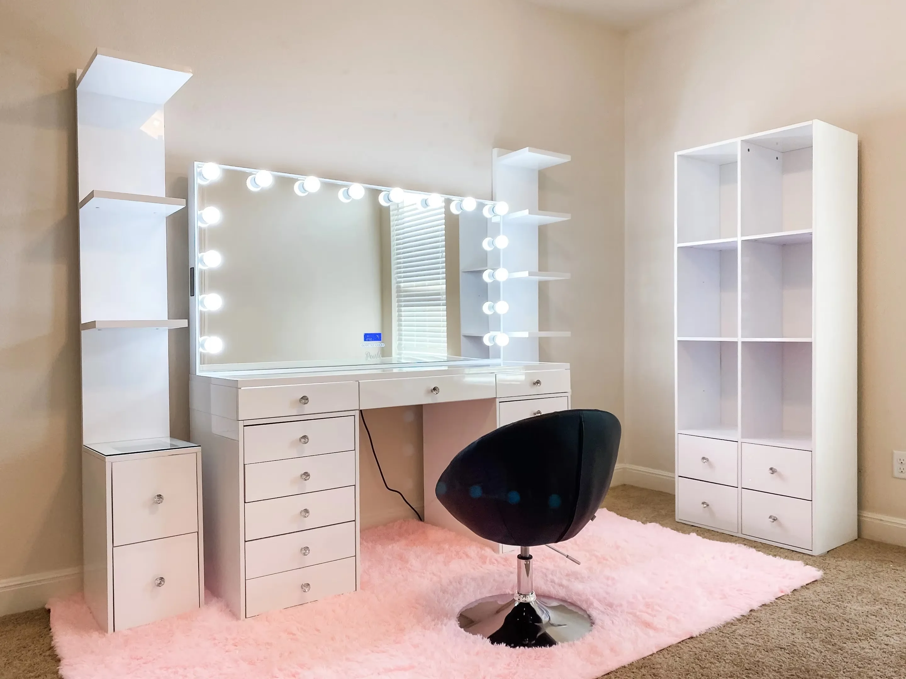 Double Shelf Storage Unit Moveable Book Storage Book Shelf Rack Grocery Convenience Store Shelf