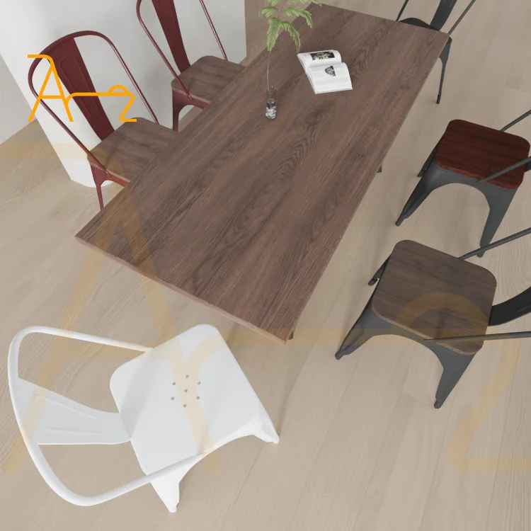 Industrial Style Restaurant furniture Outdoor Coffee Table Set Dinning Chair Stackable Metal Tables And Chairs For Restaurant