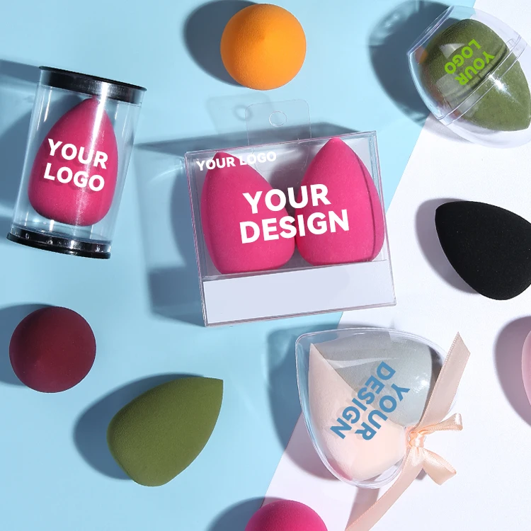 Lameila Diamond Big Egg Soft Makeup Sponge Blender Puff Pink Beauty Sponge Blender Sponge Packaging Box Yf137