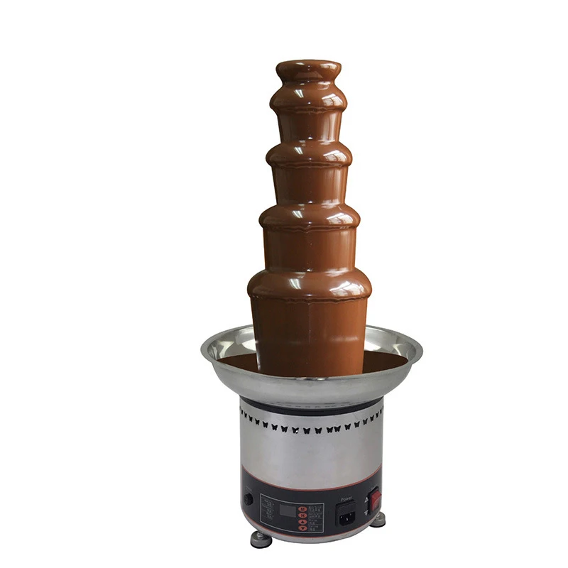 Stainless Steel Commercial Electric automatic 5 tier Party Chocolate Fondue Fountain