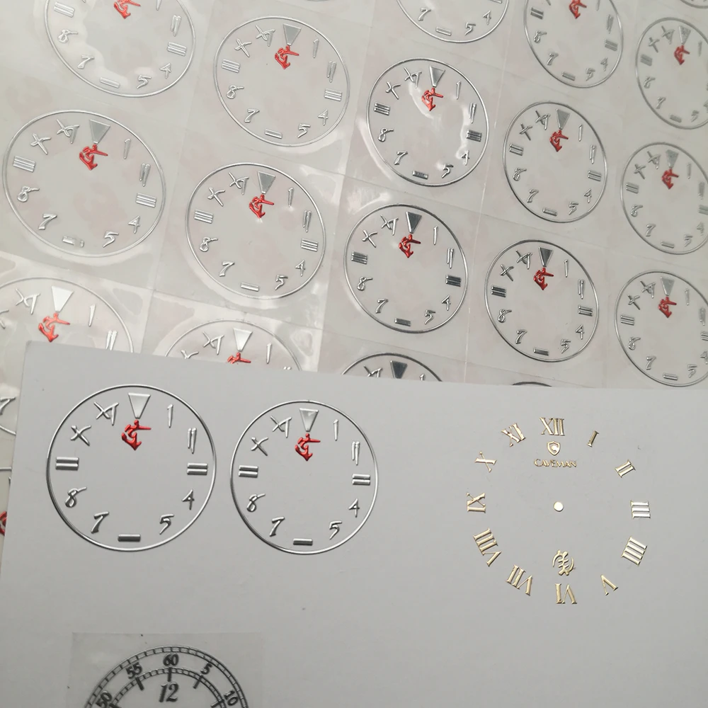 Customize Luxury Gold Adhesive Label Transfer Metal Sticker for Watch Dials 3D Logo Decals Waterproof Emboss Gold Sticker