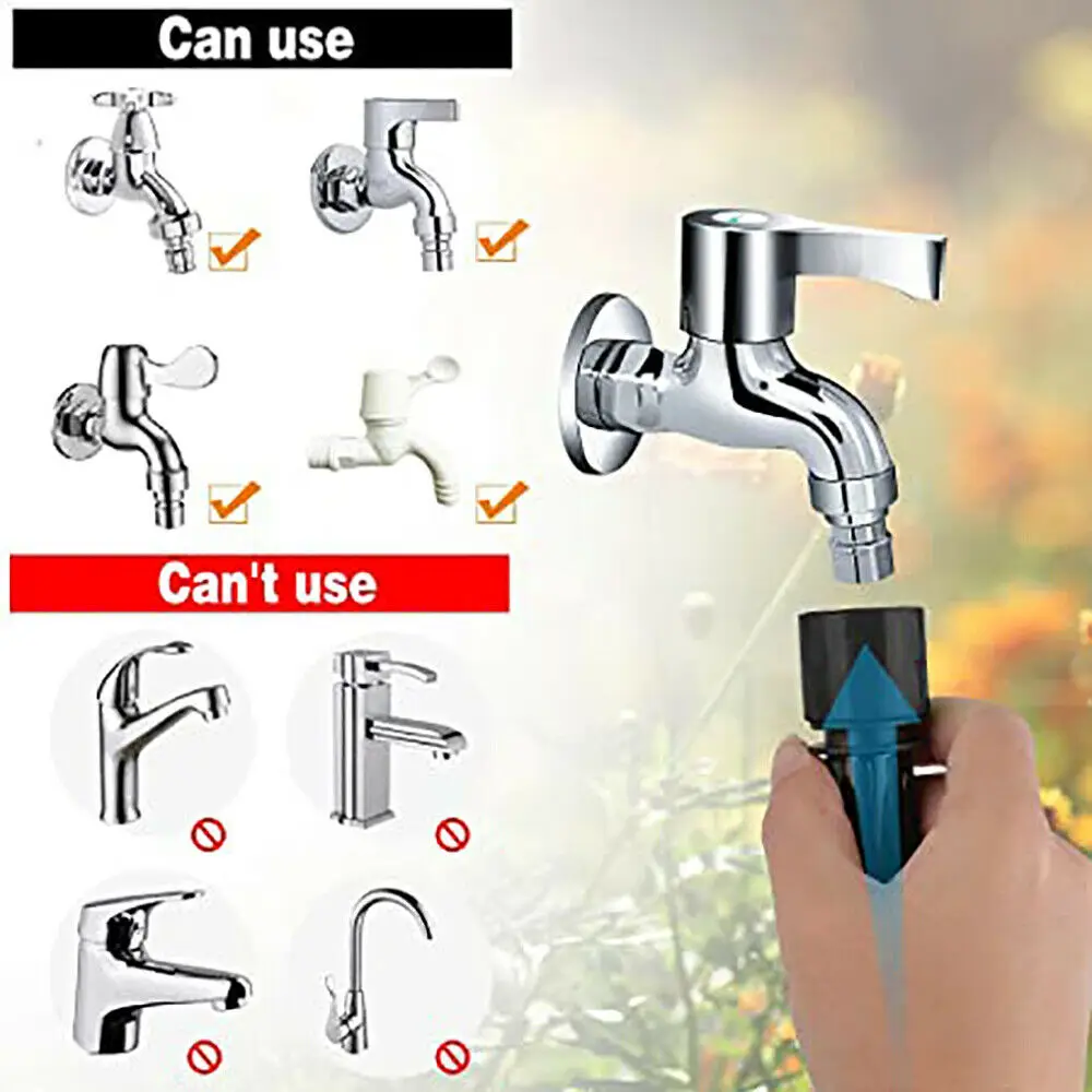 Шланг для полива сада, плоский шланг для полива, 45 м, цвет зеленый/черный