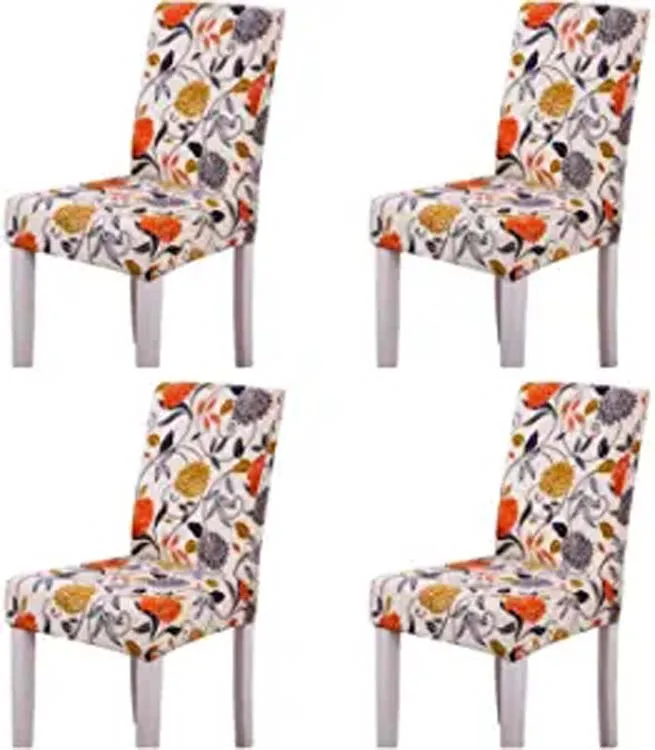 Super Fit Stretch Removable Washable Short Dining Chair Cover Seat Slipcover for Hotel,Dining Room,Ceremony,Banquet