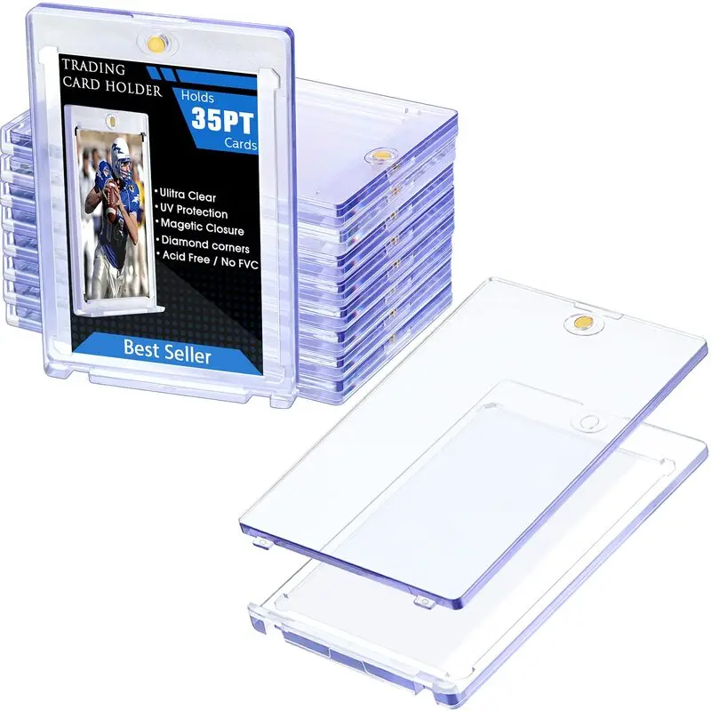 Hot sale 35Pt UV Protection trading cards One Touch Magnetic Card Holders For Storage