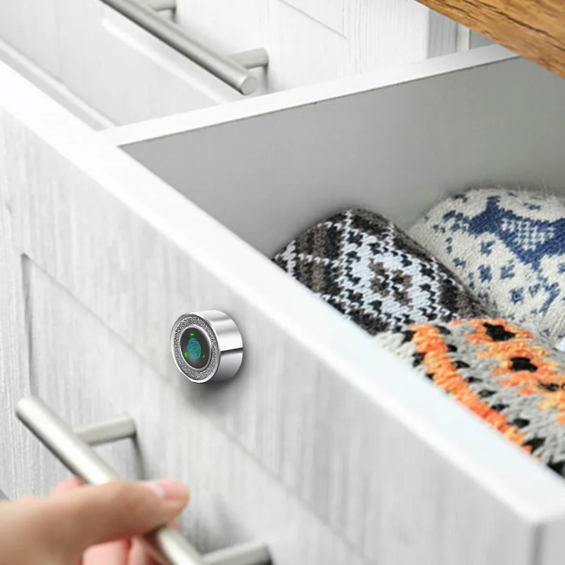 small and mini electronic smart fingerprint cam cabinet drawer lock for drawer/Wardrobe/storage cabinet