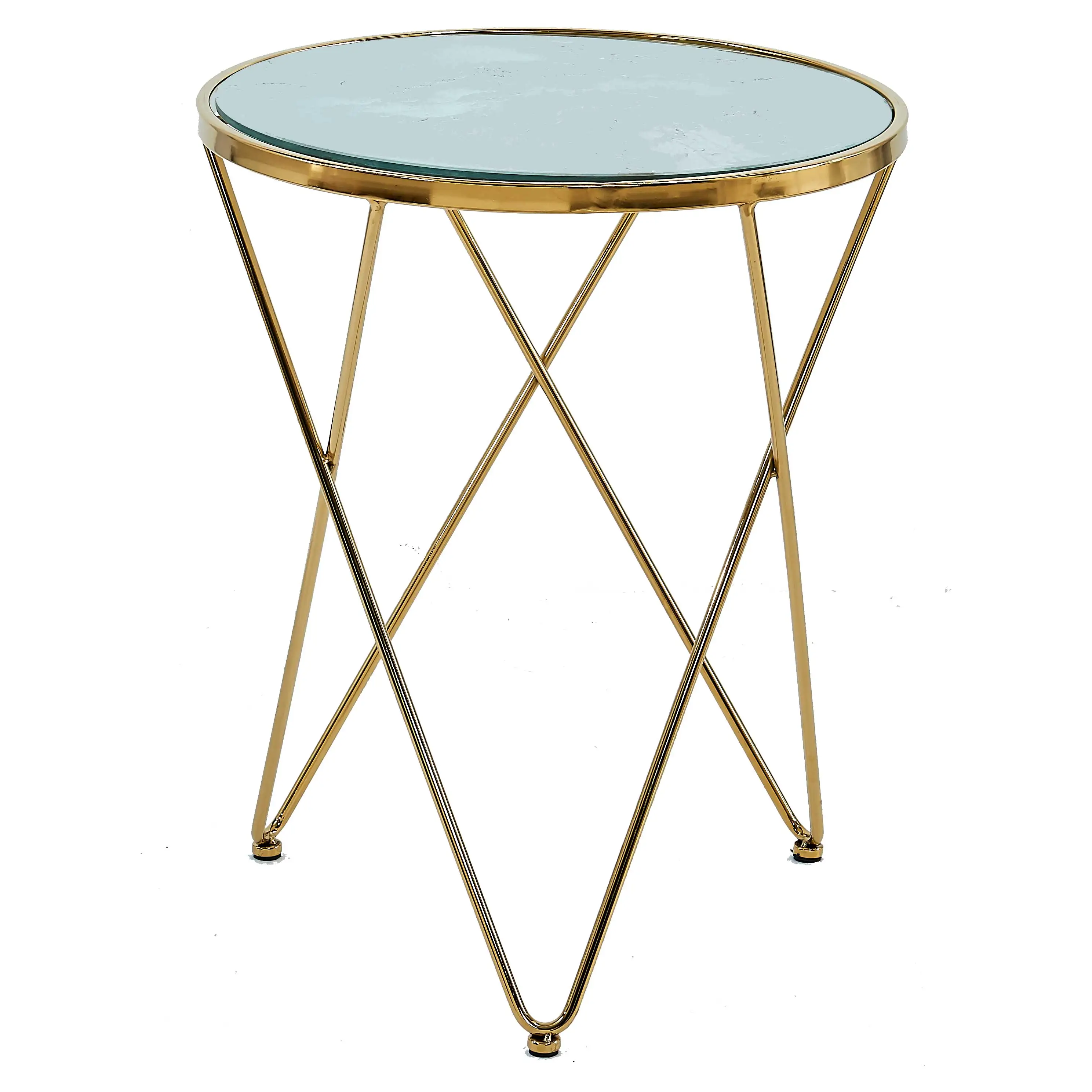
 Современная мебель для дома, наборы обеденных столов, круглый стеклянный журнальный столик, обеденный стол с золотыми ножками   (1600207712767)