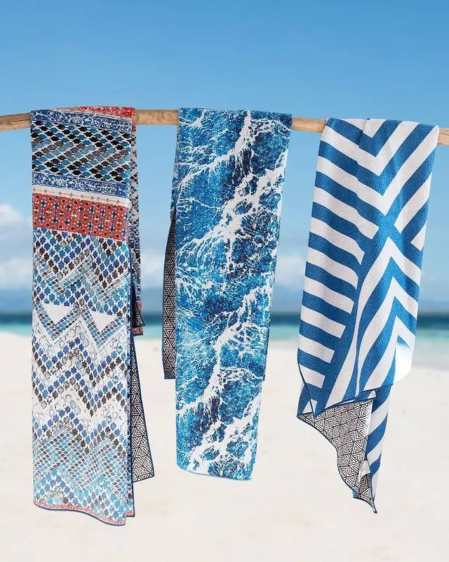 High quality custom color custom print rectangular beach towel manufacturer