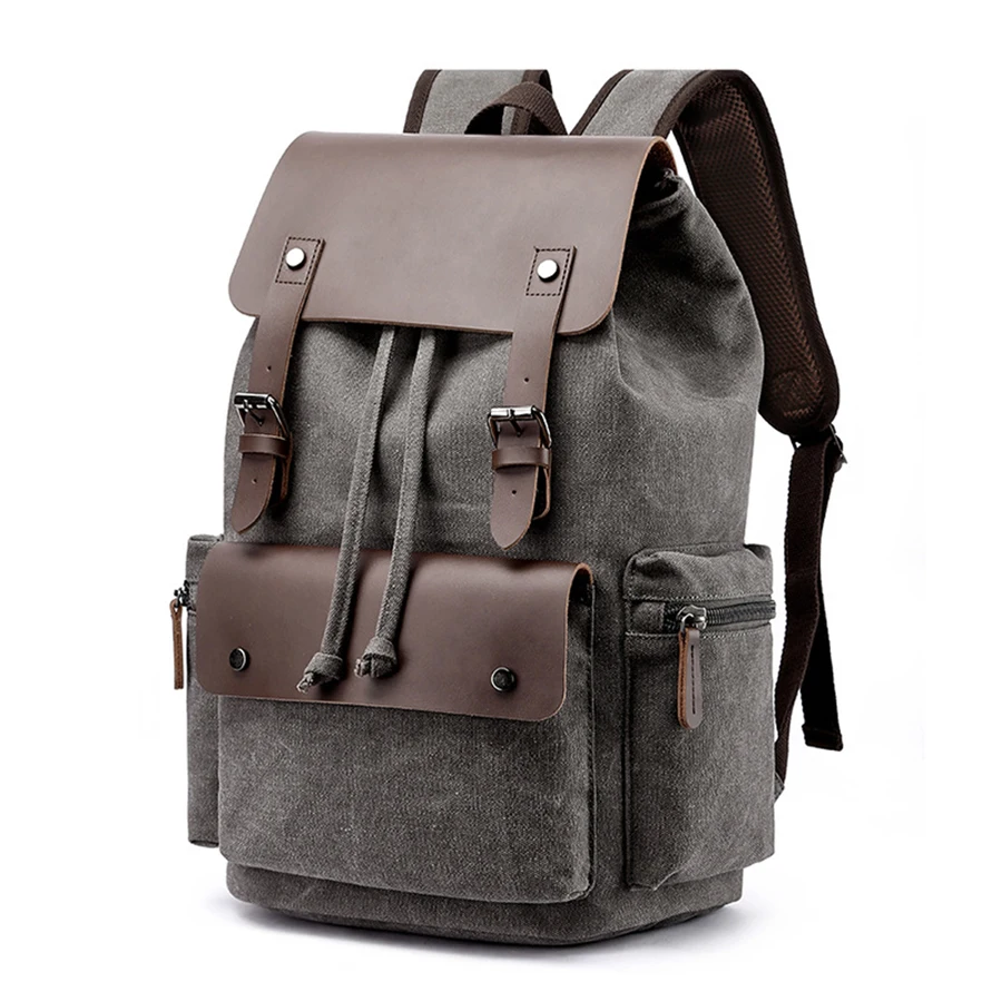 Canvas Backpack Hot sale backpack high quality Custom Fashion Laptop Canvas Backpack of Men