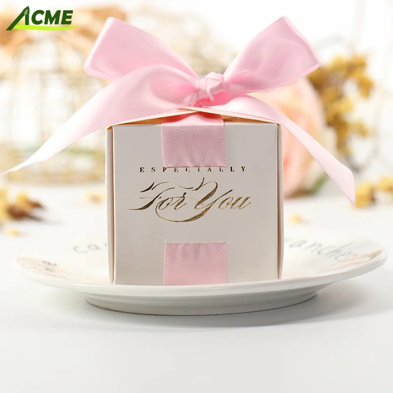 European Vintage Wedding Trumpet Simple Design Wholesale Candy Chocolate Box for Wedding Food Paper Material