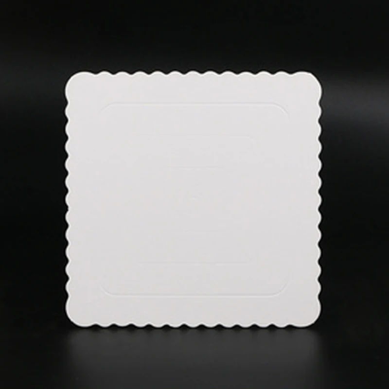 Cake paper tray round/square golden three-layer thickened oil-proof wavy edge birthday cake moustor hard paper pad