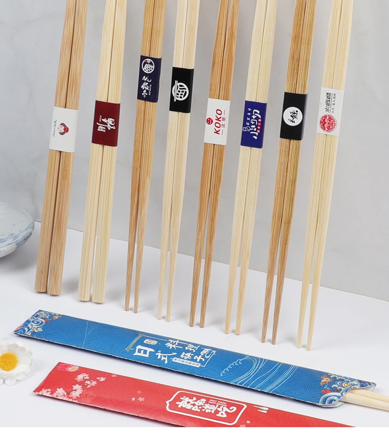 Disposable Chopsticks Manufacturers Sushi Chopsticks With  Personalized Half Sleeve