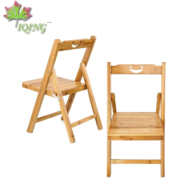 Wholesale cheap natural bamboo wood outdoor camping portable folding chair