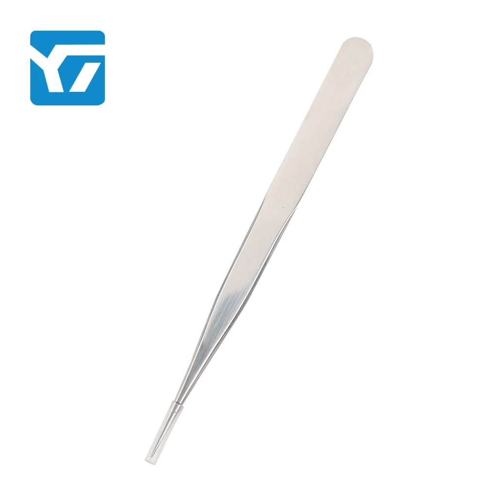 Eyelash mirror light electroplating hardened straight line shape watch maintenance eyebrow pruning tweezers