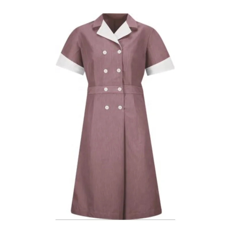 
Customized uniform for women house keeper cleaning 5 star hotel staff uniform 
