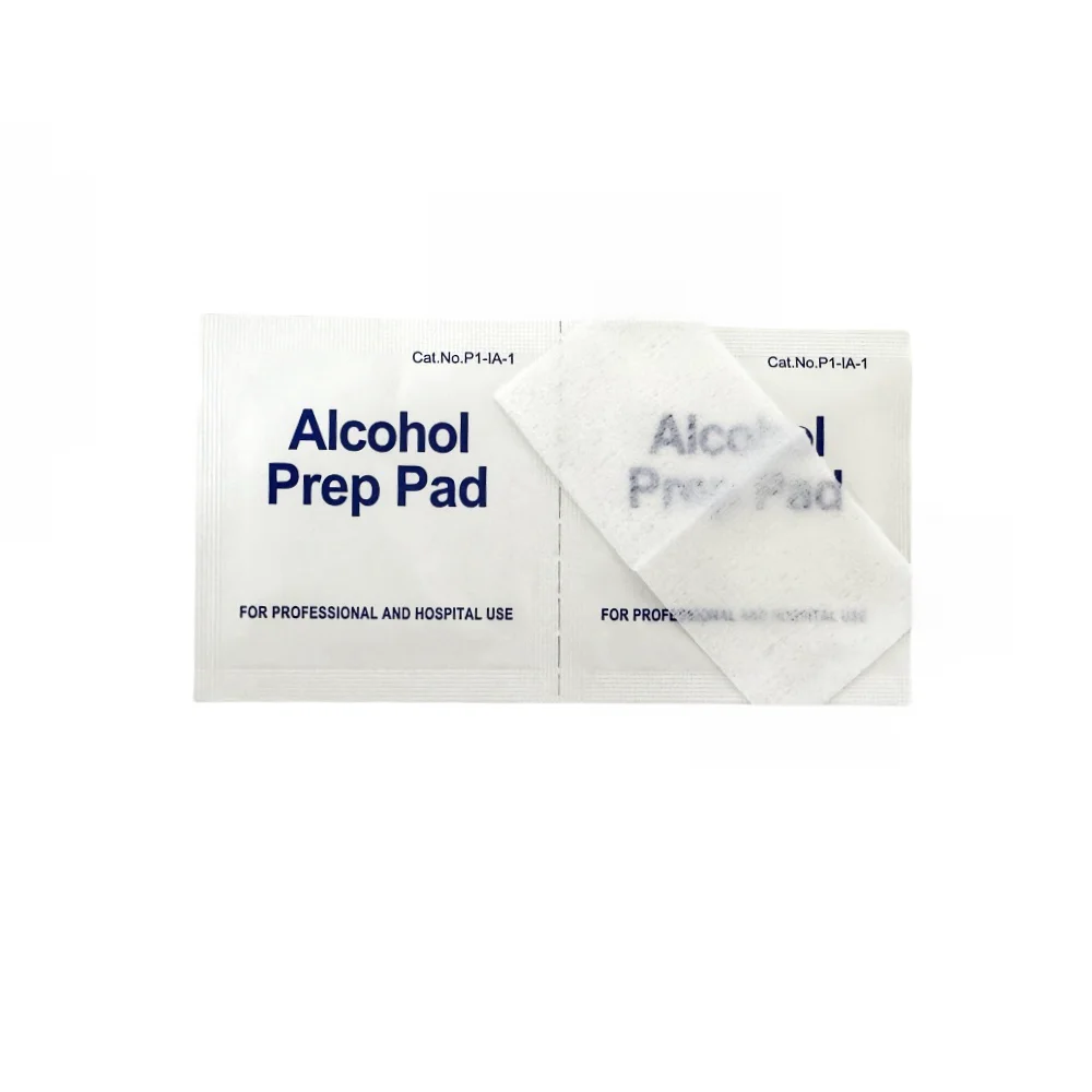 Haiyan Medical Disposable Custom Logo 70% Isopropyl Alcohol Prep Pads
