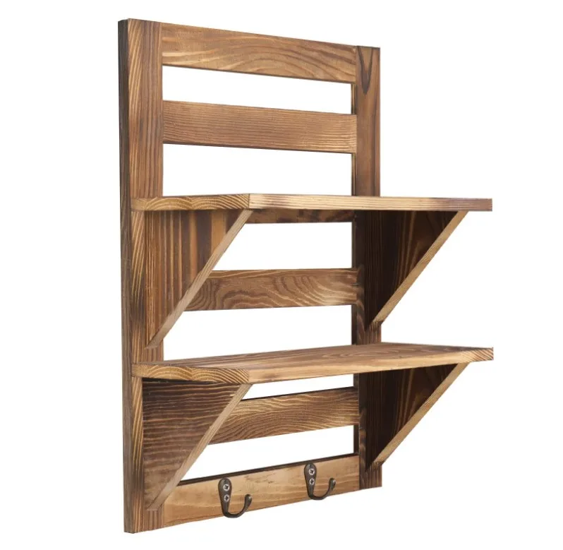 Hot selling rustic wall shelf home decoration floating shelf