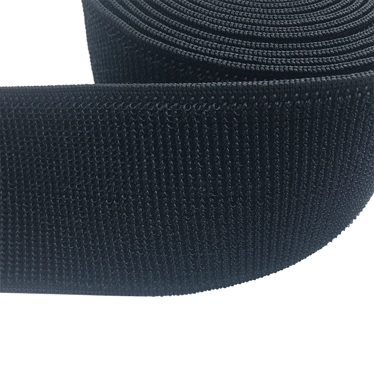 Yiwu factory high quality cheap price  5cm 10cm elastic valcro unnapped loop  tape