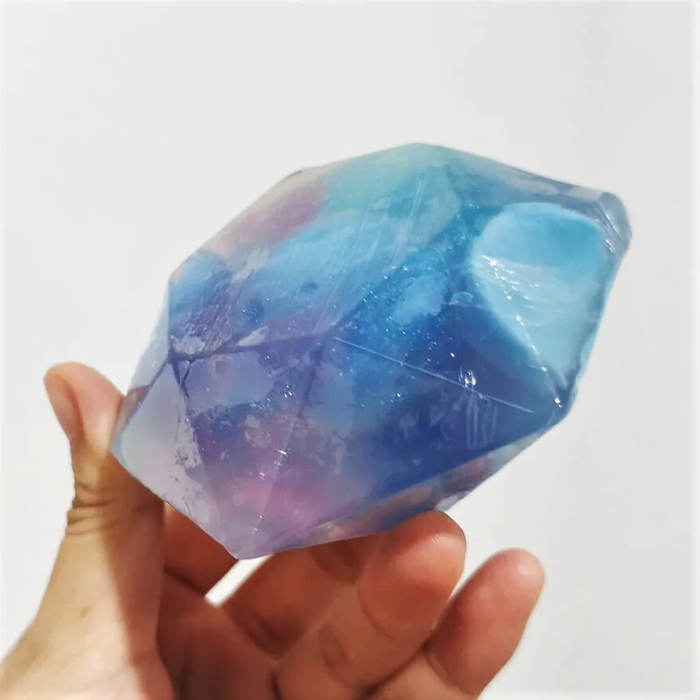 Hotel Bath Fragrance Ambience Mystic Theme Wholesale Custom Logo Gift Box Energy Infused Shower Home Triple Moon Crystal Soap