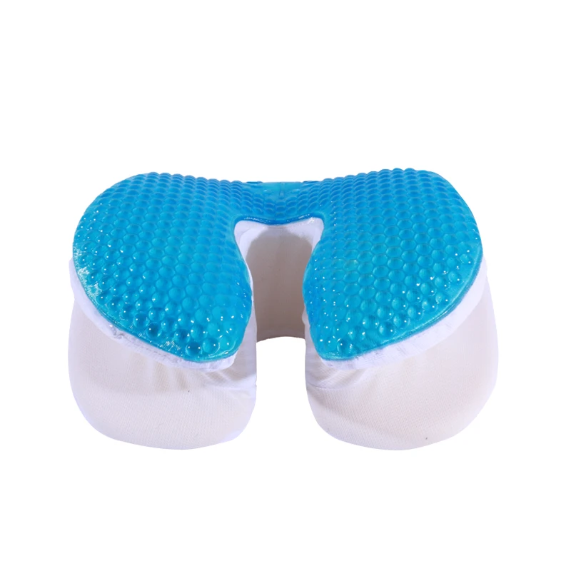 Office Therapy Nap Sleeping Pillow with Memory Foam Hollow Gel Infused Desk Hugging Face down Pillow Fabric for Neck Part