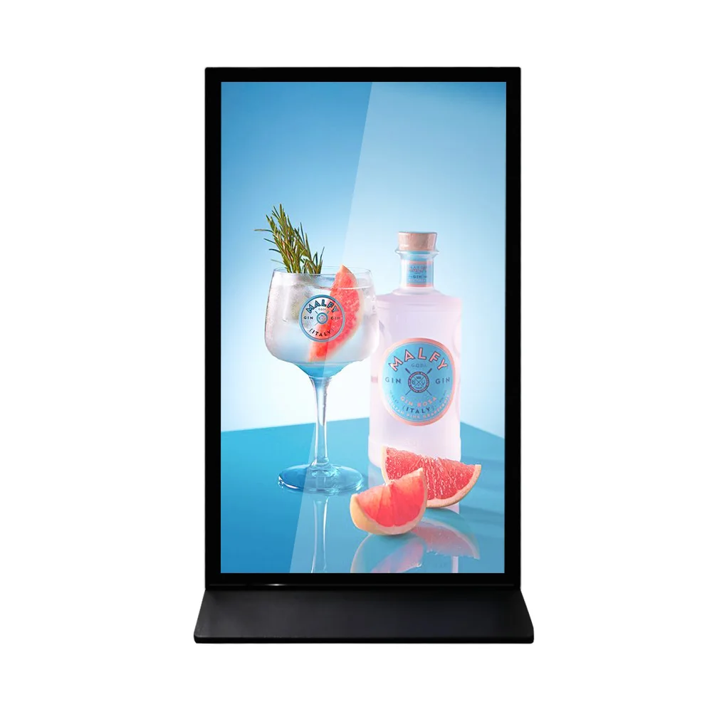 Indoor Floor Standing Commercial display 75 inch Vertical Full Screen HD information kiosk Digital Signage and Display