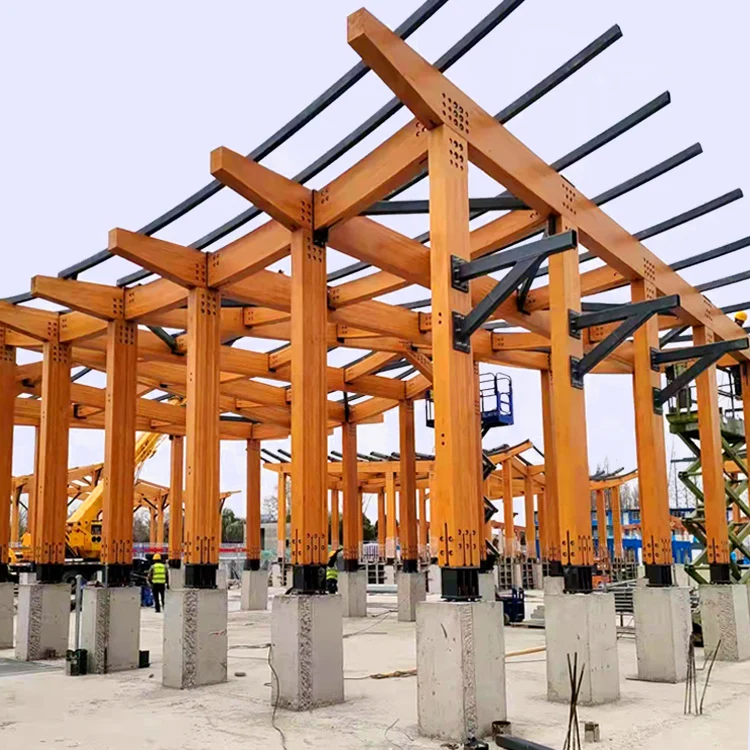 Brand New High Quality Cross Glued Laminated Timber Glued Beams Solid Wood Glued Beam