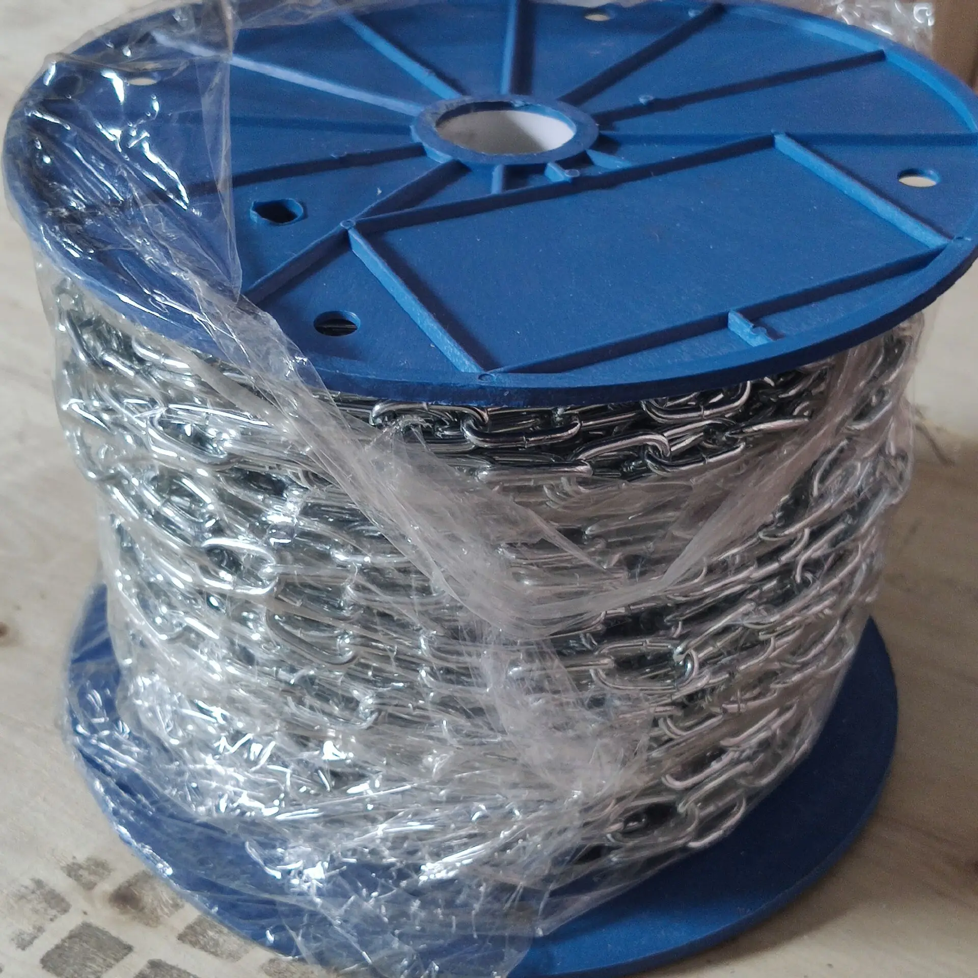 Electro galvanized DIN766 short link chain