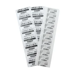 Wholesale custom high quality aluminum QR sticker bar code ID tag self adhesive steel blank metal barcode label for asset