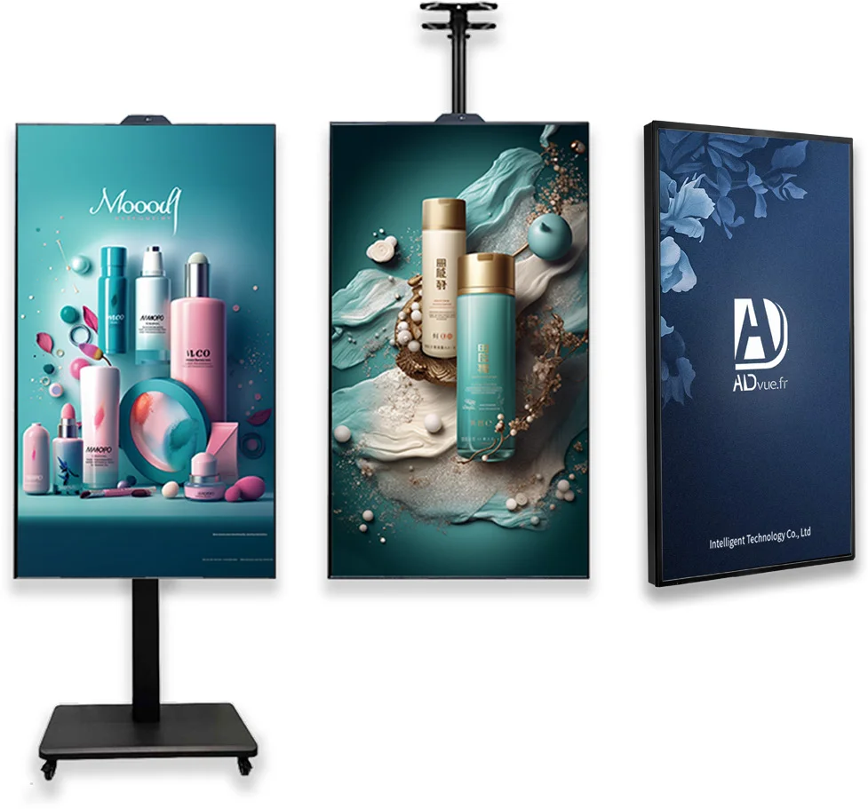 High Quality High Brightness Dual system Optional 49 Inch 2K Full HD Android Floor Standing Media Player Digital Signage