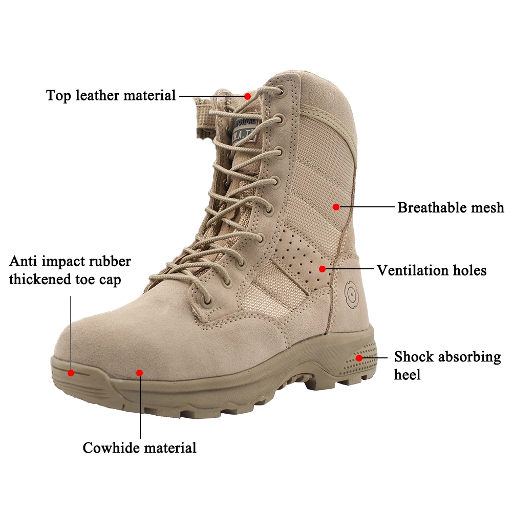 Waterproof Trek Military Boots Professional Rock Climb Hiking Shoes Non Slip For Man