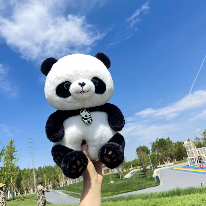 Wholesale Plush Panda Soft Toy Lovely Soft Cartoon Pillow Cushion panda Custom Stuffed Animal toys