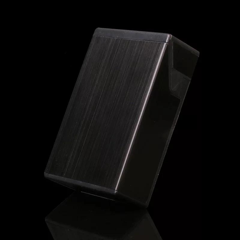 2019 Christmas Gift Amazon Ebay Newest Top Selling Metal Aluminum Push Slide Cigarette Case Box Customized Logo For Men