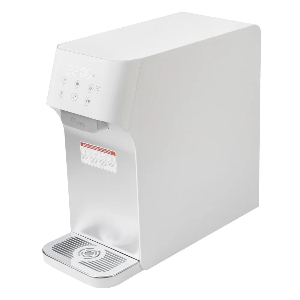 
reverse osmosis cold and hot water dispenser with refrigerator 