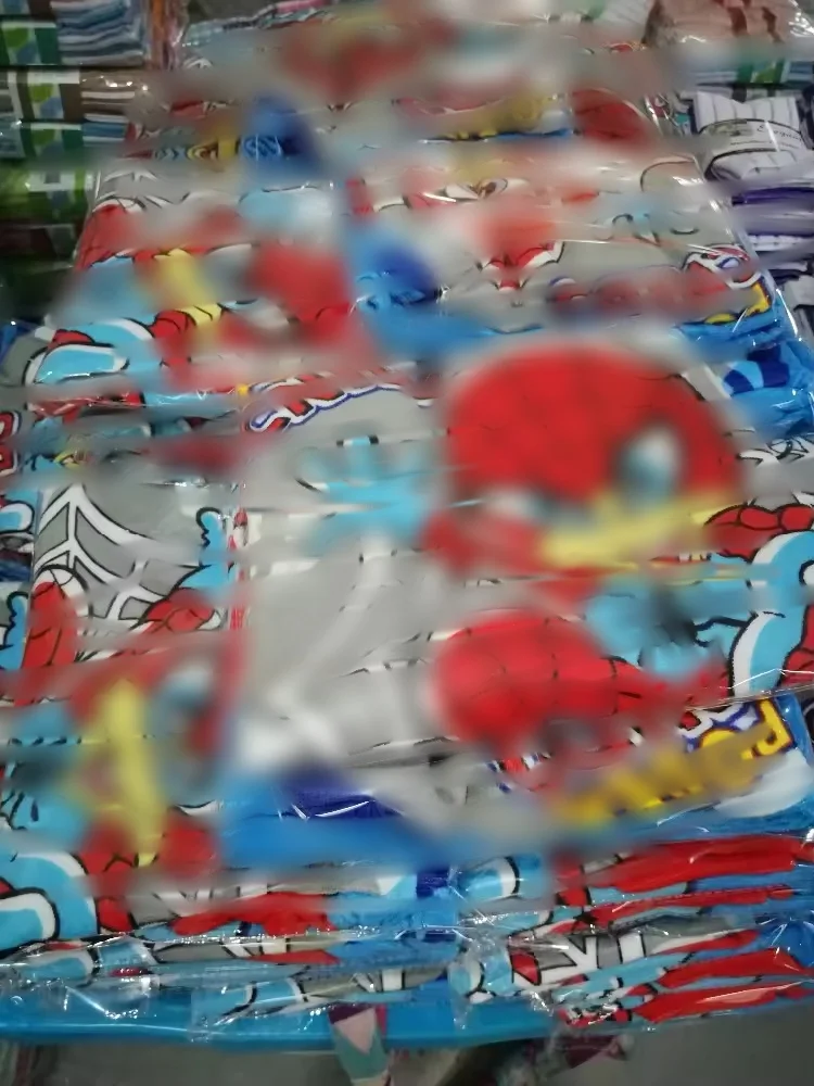 100% cotton full color printed kids hooded bath towel