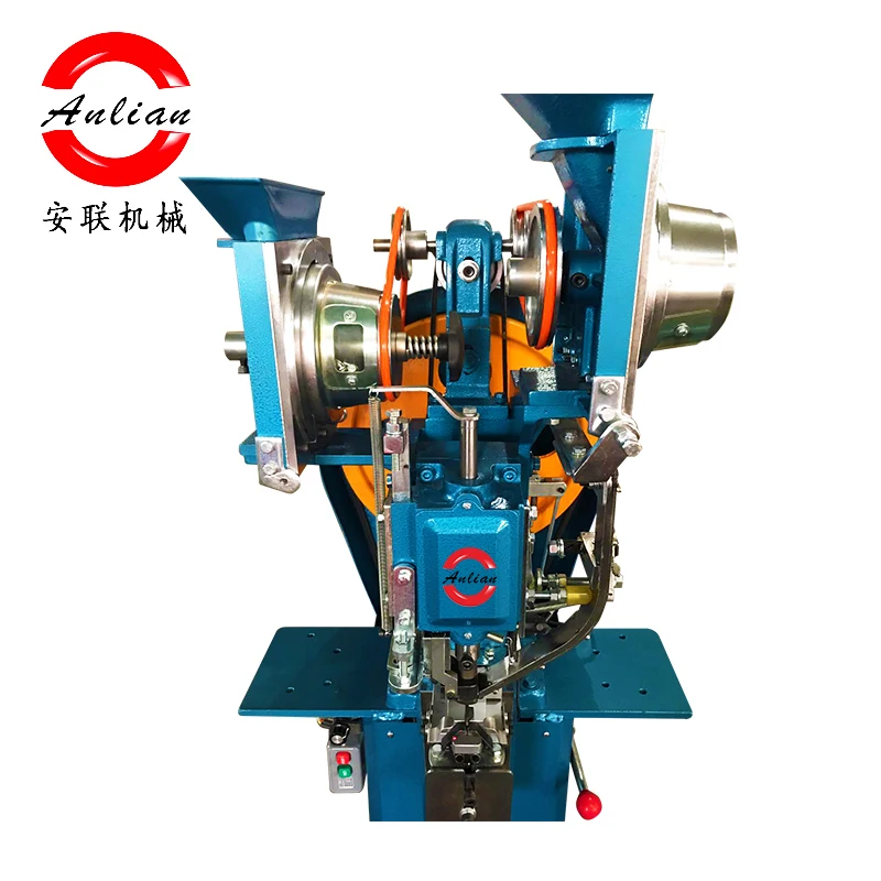 High Quality  Automatic Jeans Jacket Button Hole Snap Button Punching Pressing  Machine