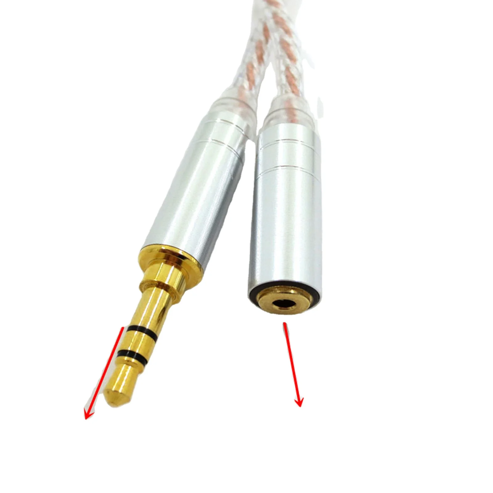 FDBRO Nwe HIFI Balanced Audio Cable Male 2.5mm To 3.5mm 4.4mm Female High Quality Stero Headphone Conversion Cables Line Adapter